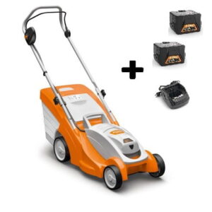 STIHL RMA 339 - Lekka kosiarka akumulatorowa do mniejszych ogrodów (Zestaw z akumulatorem 2x AK 30 i ładowarką AL 101)