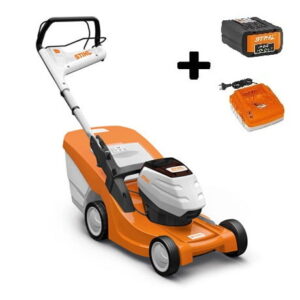 STIHL RMA 443 TC - Cicha kosiarka akumulatorowa z napędem 1-biegowym (Zestaw z akumulatorem AP 200 i ładowarką AL 300)