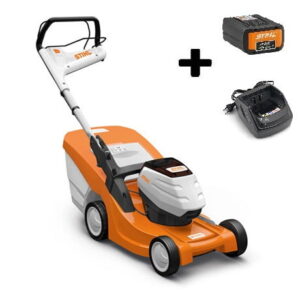 STIHL RMA 443 TC - Cicha kosiarka akumulatorowa z napędem 1-biegowym (Zestaw z akumulatorem AP 200 i ładowarką AL 101)