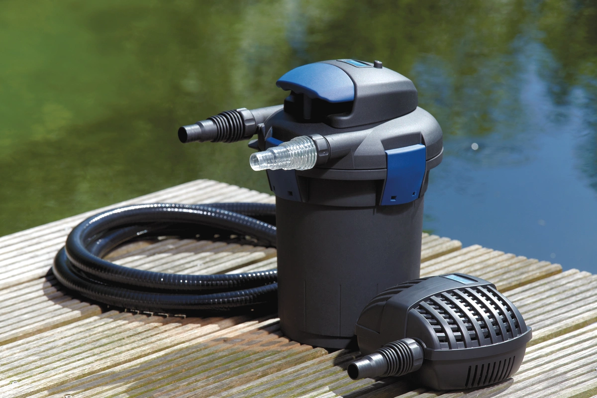 Oase BioPress Set 10000 - Skuteczne połączenie filtracji mechaniczno-biologicznej i efektywnej technologii UVC