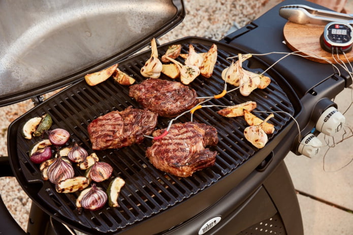 Weber Q 3200 Black Line - Model posiada nylonową ramę wzmocnioną włóknem szklanym