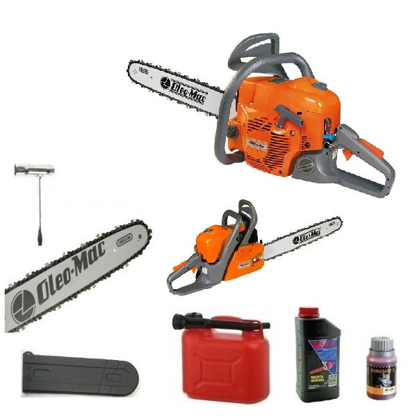 Oleo-Mac GS 520 - Produkt dostarczany z prowadnicą i łańcuchem