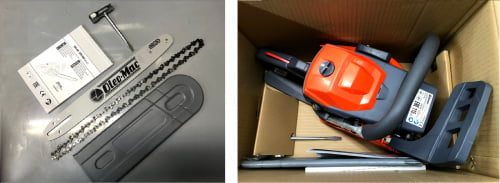 Oleo-Mac GSH 400 - Produkt dostarczany z prowadnicą i łańcuchem
