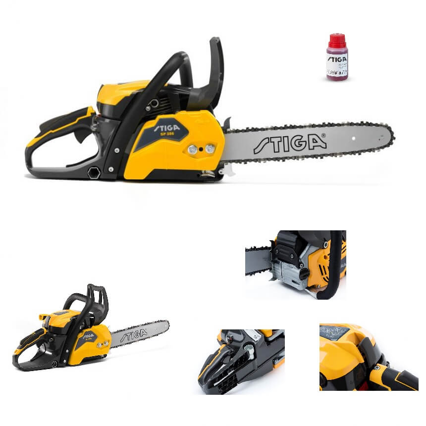 Stiga SP 386- Produkt dostarczany z prowadnicą 14" oraz łańcuchem Oregon