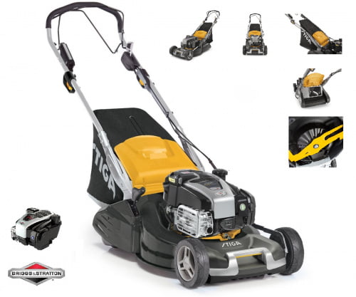 STIGA TwinClip 50 SVE-R B - Kosiarka dostarczana z 80-litrowym koszem na ścinki