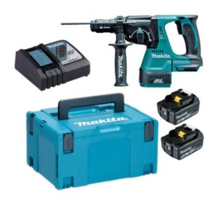 Makita DHR243RTJ - Akum. młotowiertarka z opcją kucia