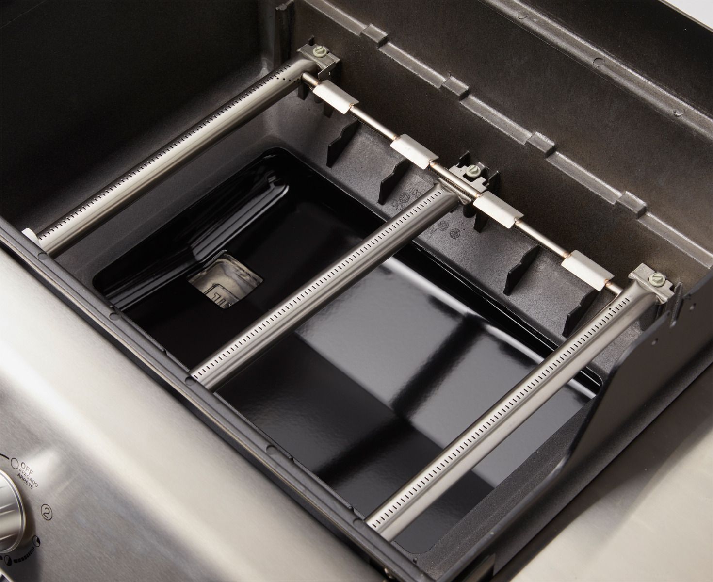 Trzy palniki o dużej mocy