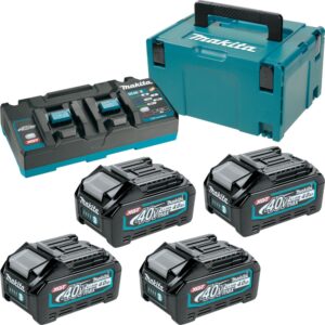 Makita 191U28-6 - Zestaw zasilający 40 V max XGT (BL4040x4+DC40RB)