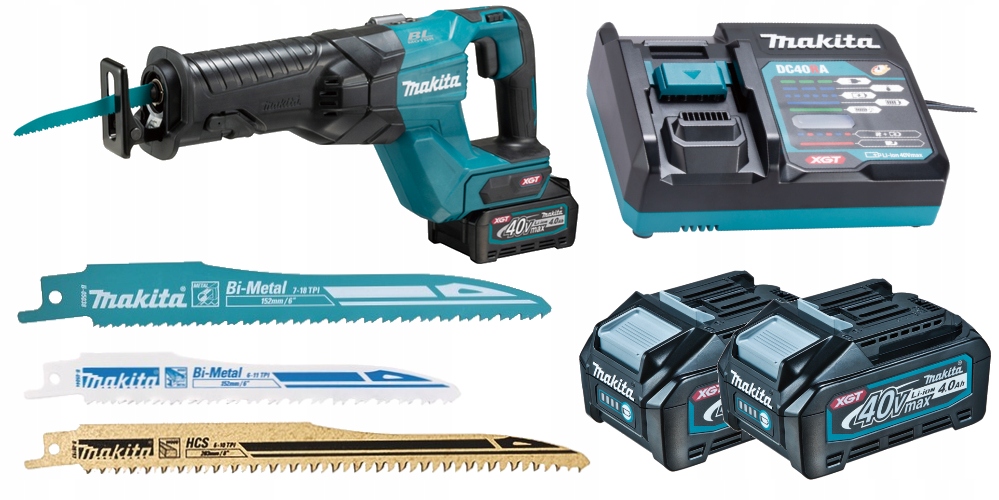 Makita JR001GM201 - Produkt dostarczany w walizce z akumulatorami i ładowarką