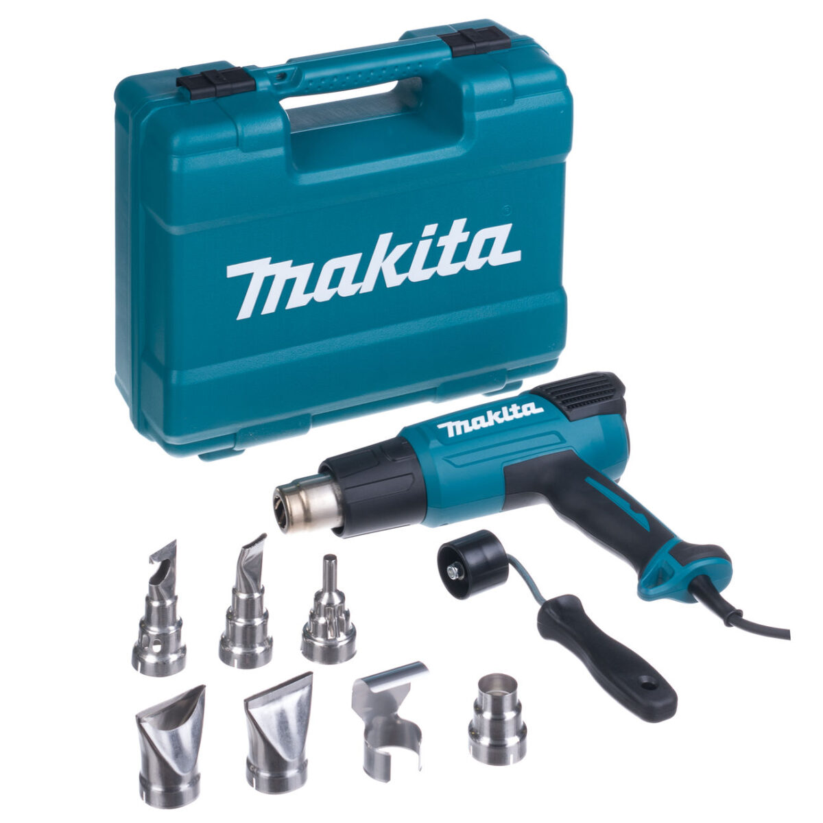 Makita HG6531CK - Produkt dostarczany w walizce z wymiennymi dyszami