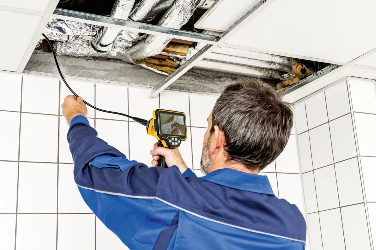 REMS CamScope HD - Doskonała jakość obrazów i filmów z pustych przestrzeni, szybów i rur w jakości HD.