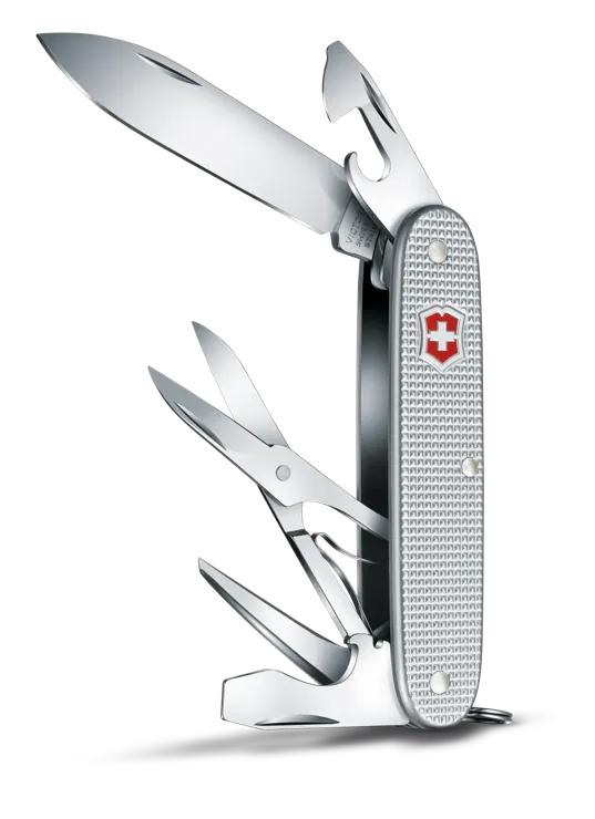 Victorinox Pioneer X Alox - Wyprodukowany w Szwajcarii scyzoryk z 9 funkcjami i rękojeścią Alox wysokiej jakości