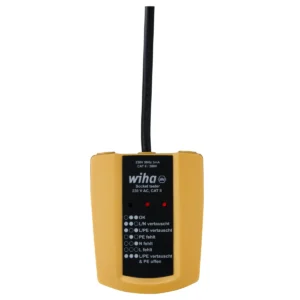 Wiha 45220 - Tester gniazd sieciowych 230 V AC, CAT II