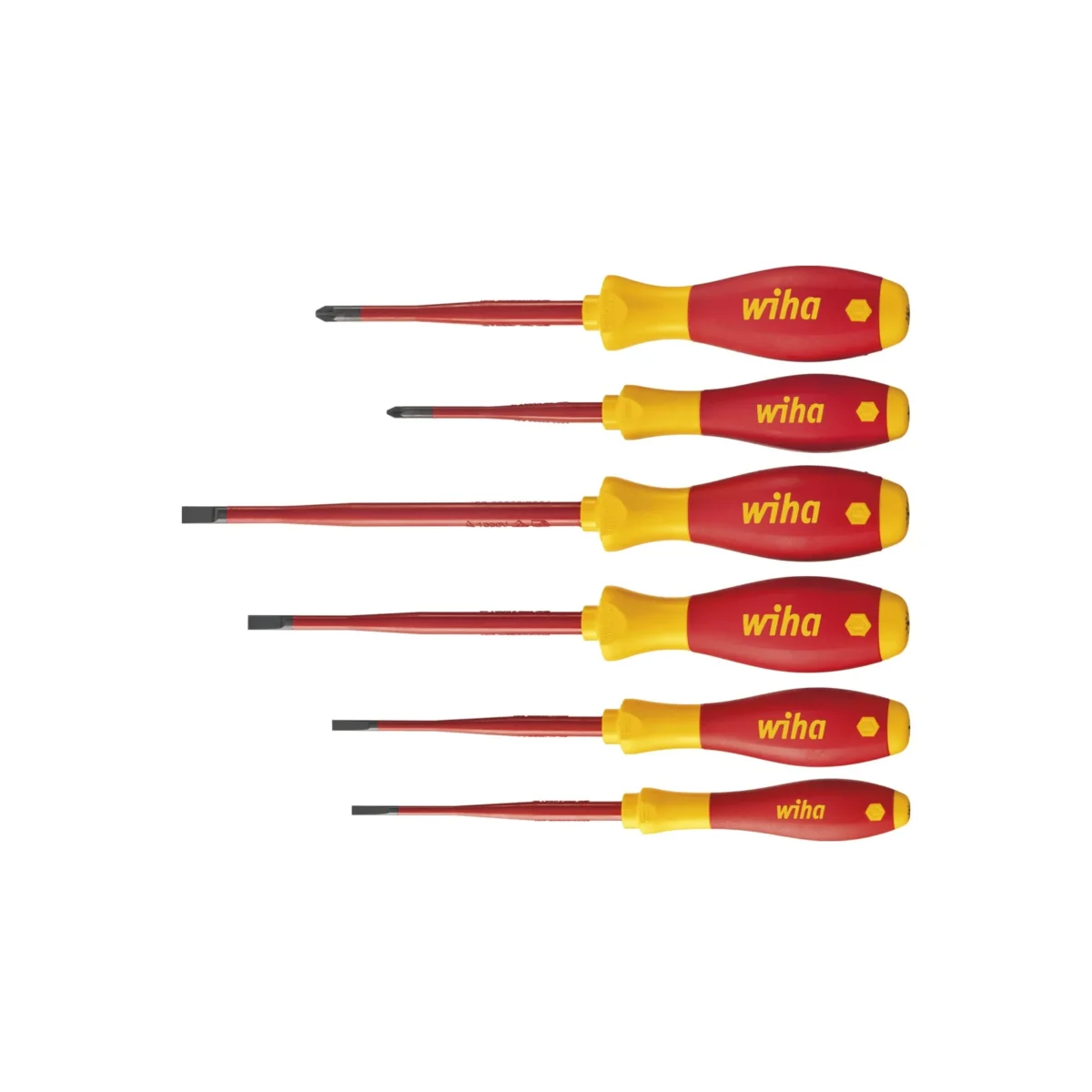 Wiha 36455 - Zestaw wkrętaków SoftFinish electric slimFix (6 części)
