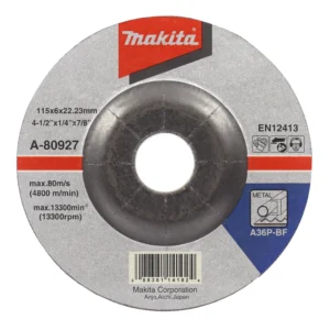Makita A-80927 - Tarcza szlifierska do metalu 115 x 6 mm, A36P