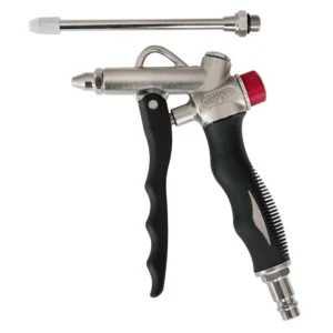 Airpress Pistolet do przedmuchu z regulacją, 2 końcówki krótka i długa