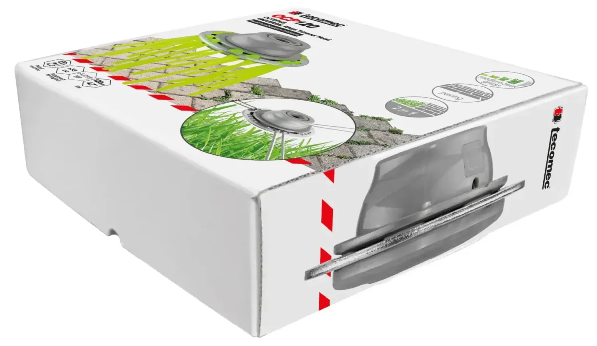 Głowica żyłkowa Oleo-Mac wykonana została z trwałego aluminium, co zapewnia długowieczność i odporność na uszkodzenia mechaniczne