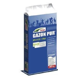 DCM GAZON PUR® – Antymech i regeneracja trawnika w jednym! NPK 8-4-20+3MgO, nawóz organiczno - mineralny, 25 kg