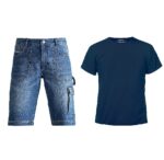 Kapriol SUMMER Kit; Denim Szorty Jeansowe + koszulka