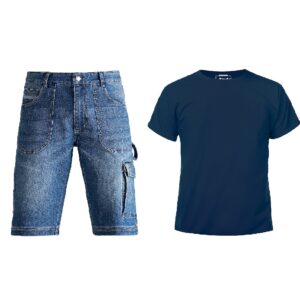 Kapriol SUMMER Kit; Denim Szorty Jeansowe + koszulka