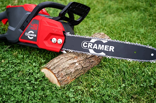 Cramer 48CS18 - Zintegrowany hamulec łańcucha zatrzymuje łańcuch w ułamku sekundy