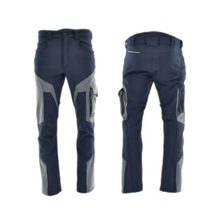 SARA Spodnie do pasa softshell COMFORT WINTER (Granatowy + Szary)