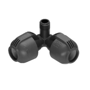 Rozdzielacz narożny 25 mm x 1/2" - gwint zewnętrzny