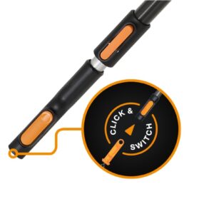 Trzonek teleskopowy aluminiowy L 220–400 cm fiskars | System OneClick